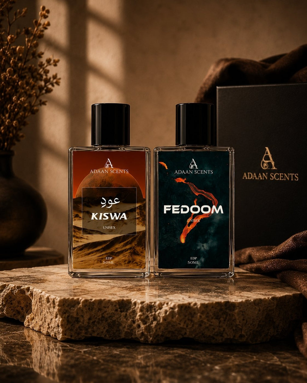 Adaan Iconic Bundle Oud E Kiswa & Fedoom